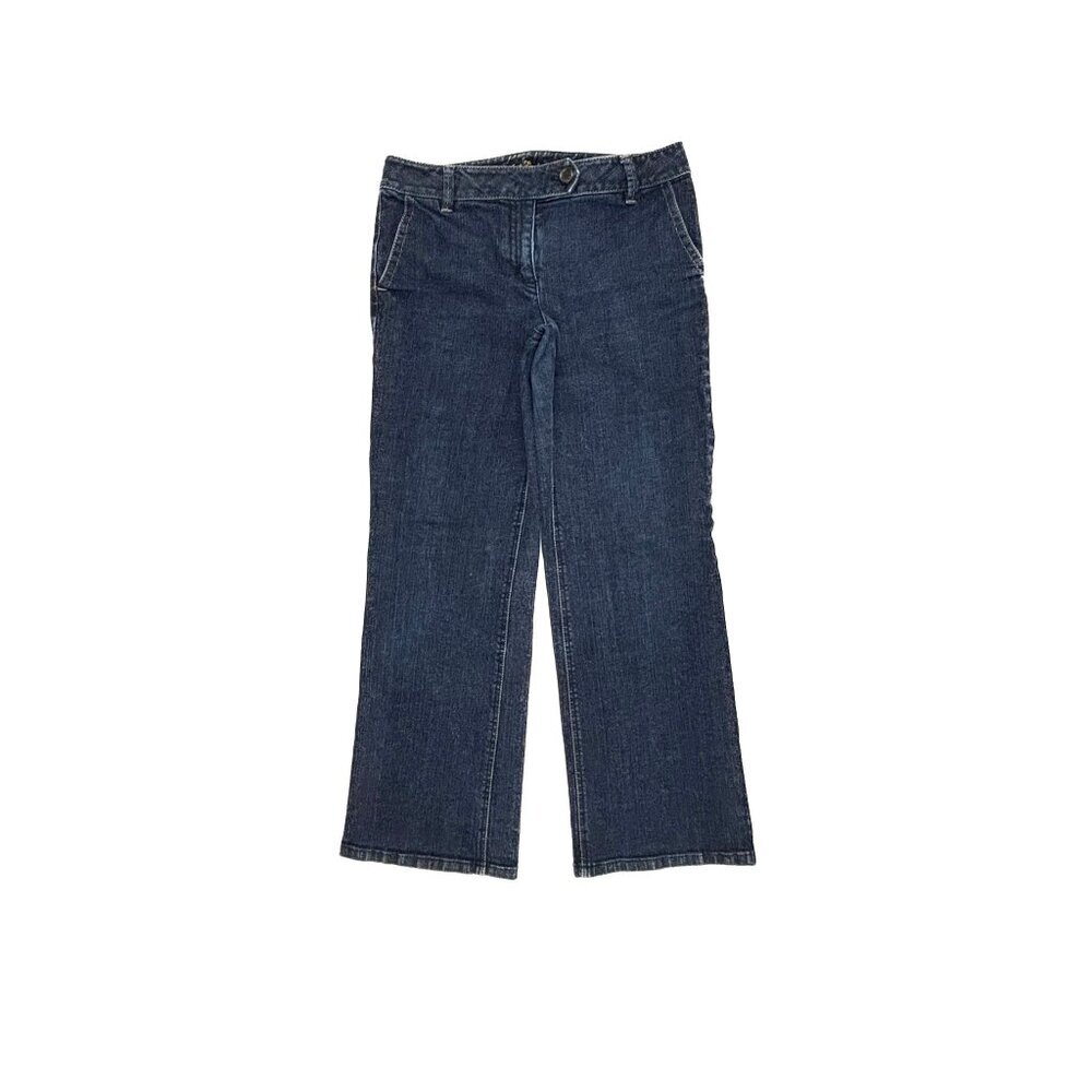 Ann Taylor Original Fit Margo Waist Women's size 8 Dark Wash Blue Denim jeans